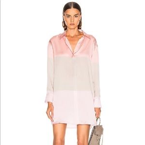 NWT Equipment Lacene Colorblock Silk Dress Sleeves Size M Luxurious Balletcore